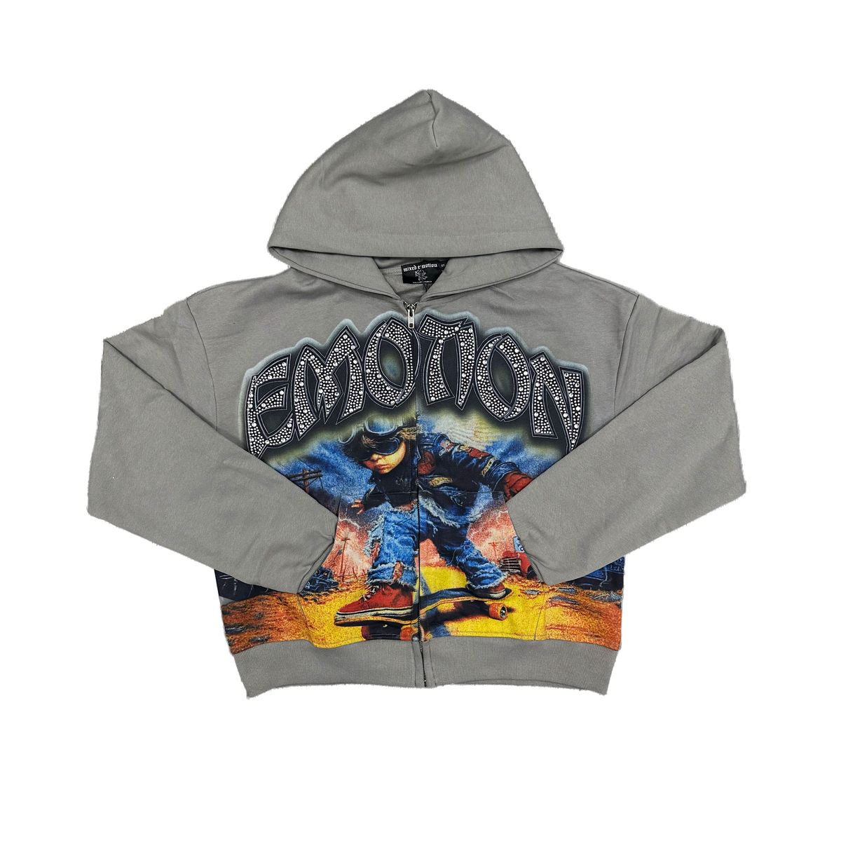 Mixed Emotions Hoodie - Last Ride Rhinestone