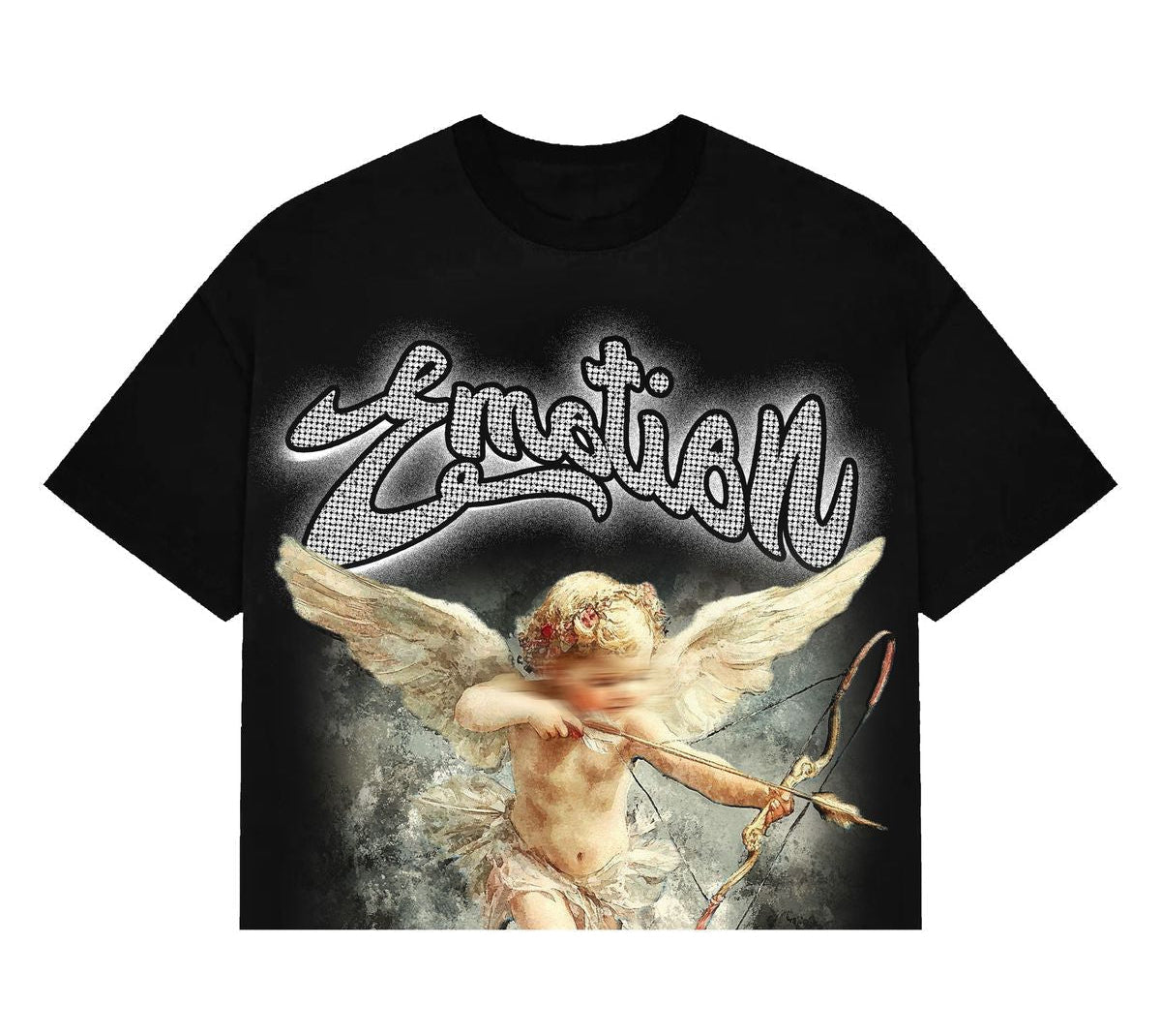 Mixed Emotions Shirt - Angel Cupid Rhinestone
