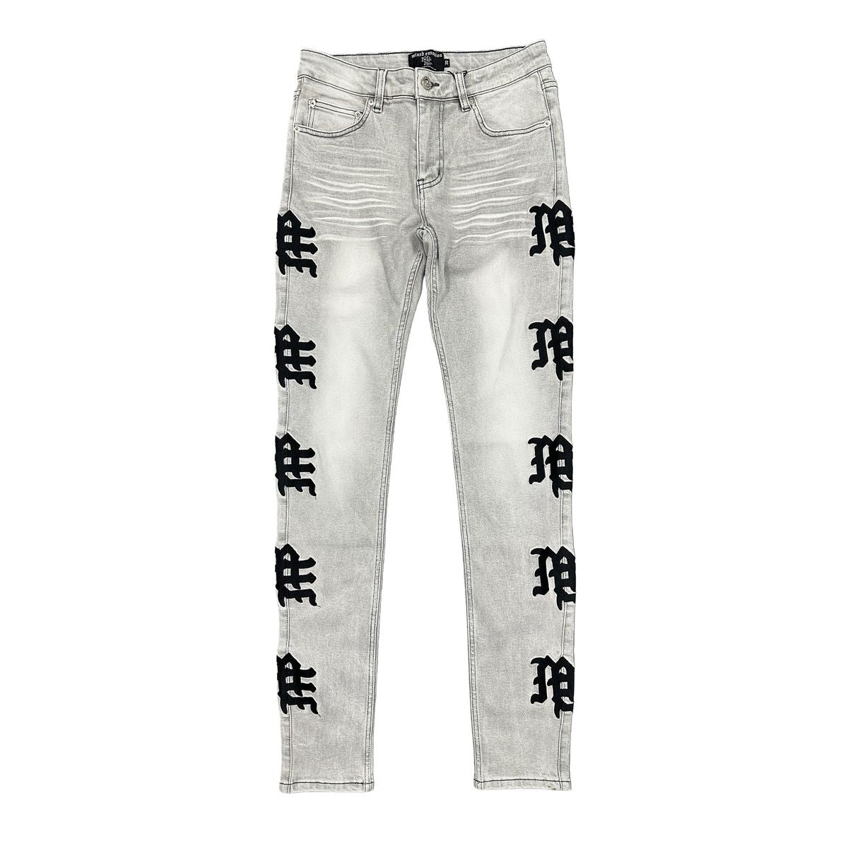 Mixed Emotions Pants - Monogram Denim Grey