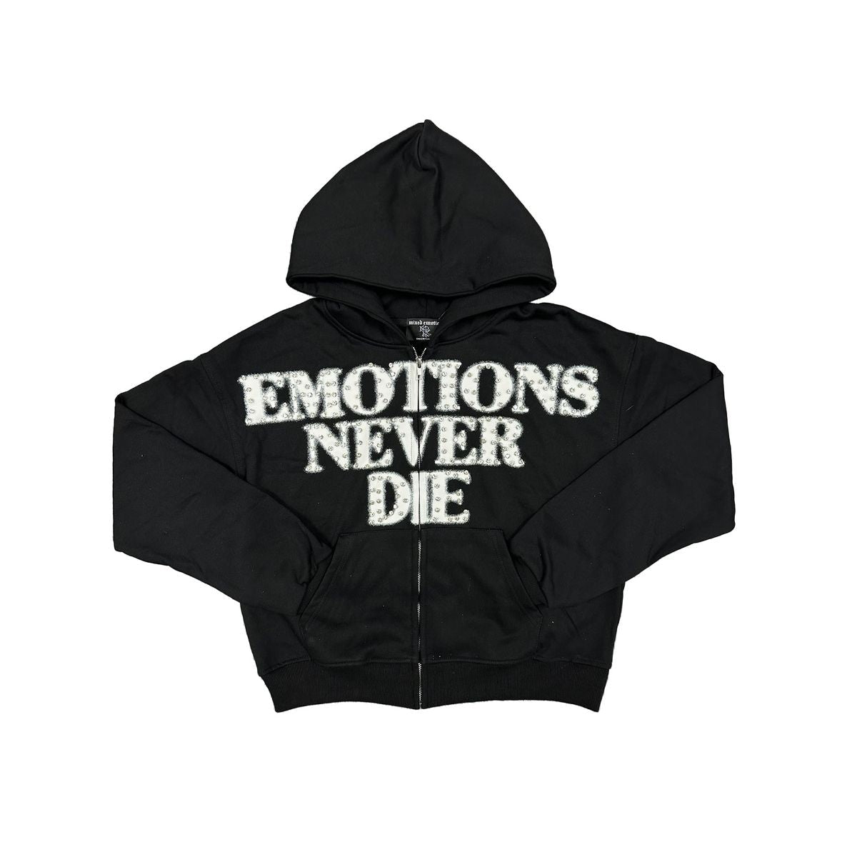 Mixed Emotions Hoodie - Emotions Never Die Black