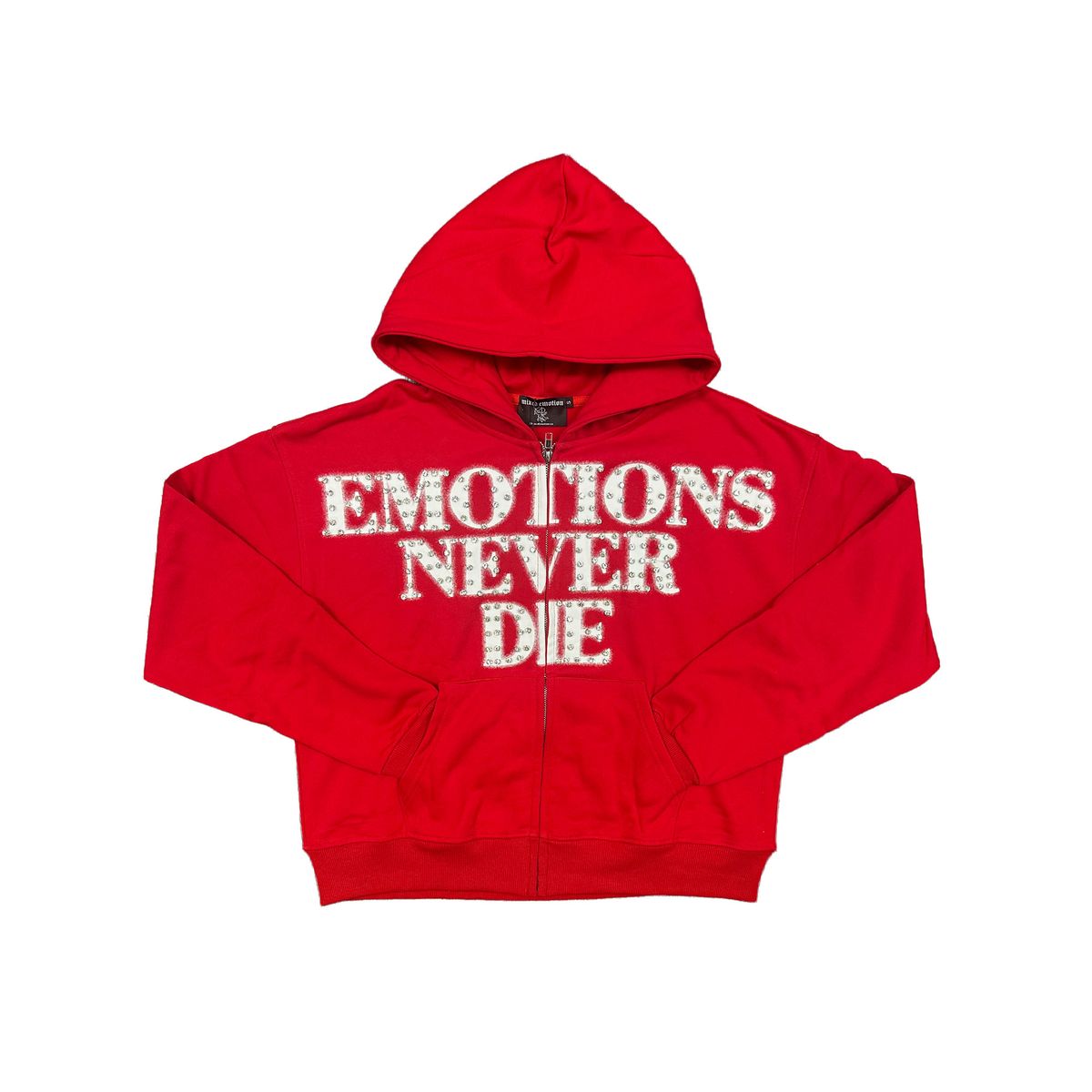 Mixed Emotions Hoodie - Emotions Never Die Red