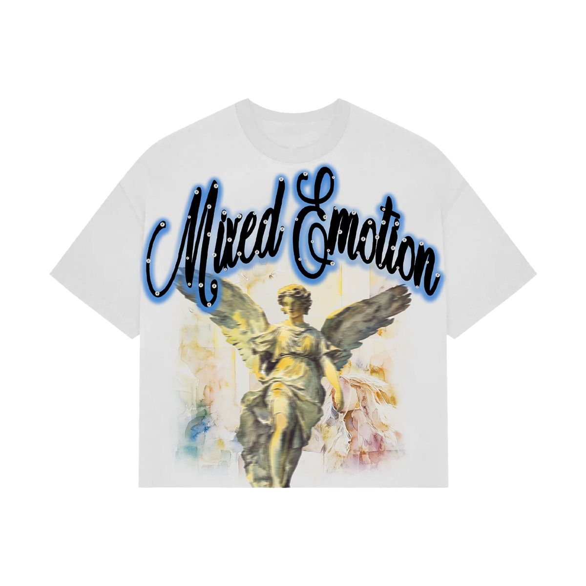 Mixed Emotions Shirt - Angel Statue White